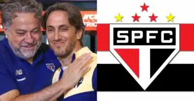 Casares e Zubeldía no São Paulo em 2025 (Montagem / TV FOCO)