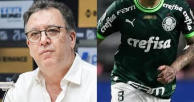 Santos: Teixeira libera PIX de R$25M por craque do Palmeiras (Foto: Reprodução/Montagem TV Foco)