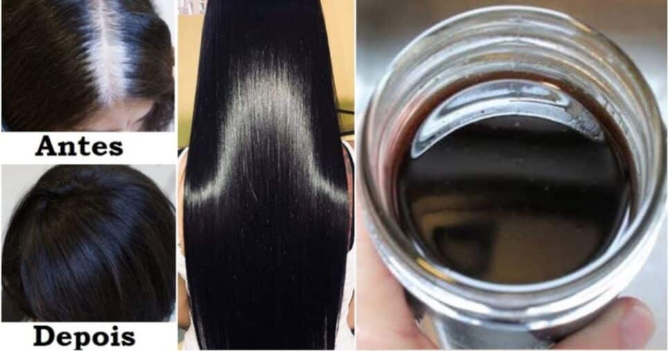 Tinta natural com 2 ingredientes reverte até o último fio de cabelo branco - (Foto: Internet)