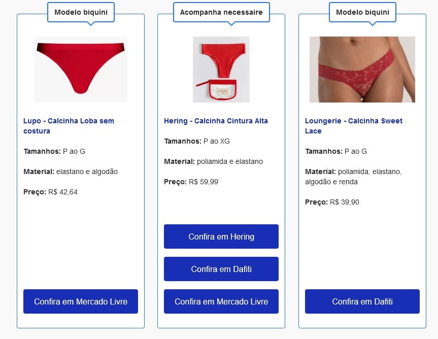 Vermelho é bastante popular (Foto: Reprodução / Google Shopping)