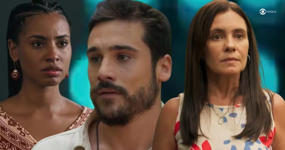 Viola, Rudá e Mércia em Mania de Você (Foto: Reprodução / Globo / Montagem TV Foco)