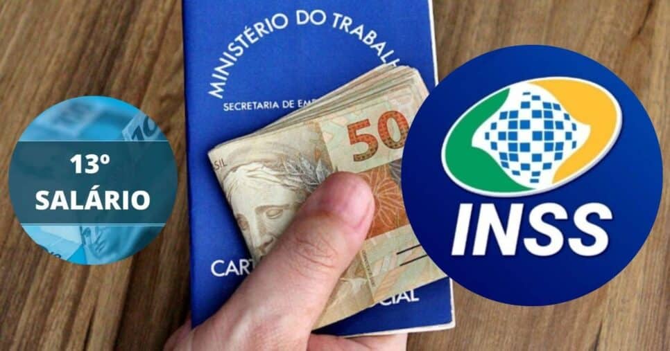 13° salário e INSS (Foto: Reprodução / Gov / Canva / Montagem TV Foco)