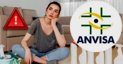 ANVISA baixou ordem contra produtos essenciais para a limpeza da sala (Foto Reprodução/Lennita/Tv Foco/Canva)