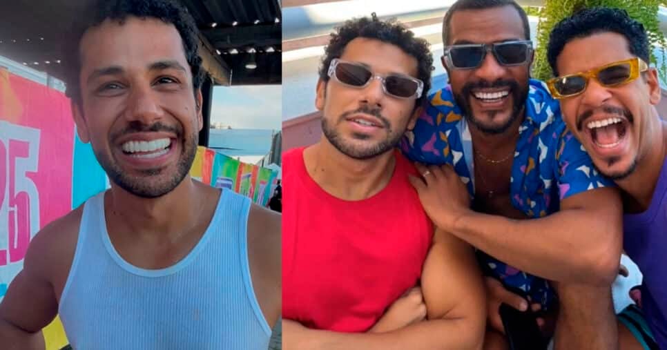 Amaury Lorenzo, Samuel de Assis e Felipe Veloso. Kadu Brandão - Foto: Instagram