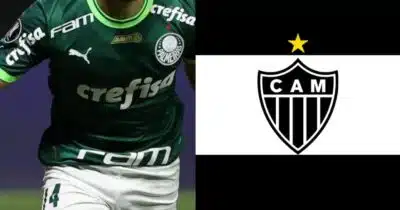 Artur no Palmeiras e Atlético Mineiro (Reprodução - Internet)