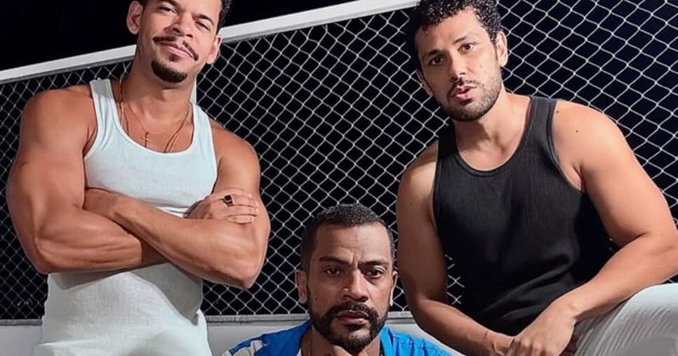 Atores Amaury Lorenzo, Samuel de Assis e Felipe Velozo - Foto - Instagram