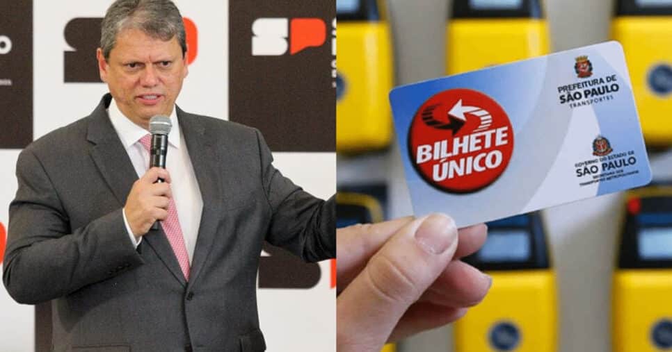 Bilhete único - São Paulo - Tarcísio (Foto: Reprodução)