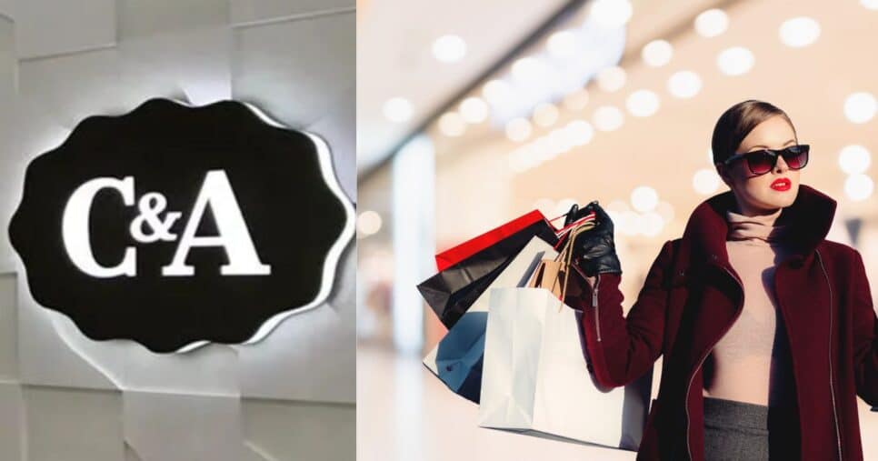 C&A, shopping e mulher segurando sacolas (Fotos: Reproduções / Divulgacão / Canva)