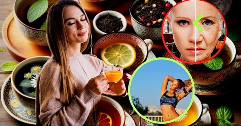 Chá com 4 ingredientes traz o melhor colágeno nesse verão (Foto Reprodução/Montagem/Lennita/Tv Foco/Canva)