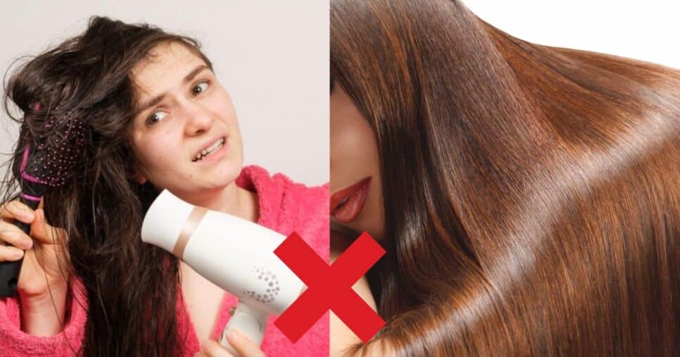 Cabelo ressecado / Cabelo liso - Montagem: TVFOCO