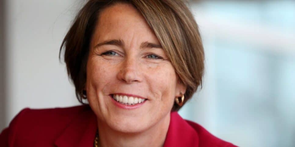 Governadora de Massachusetts, Maura Healey (Foto Reprodução/Craig F. Walker/Globe Staff)