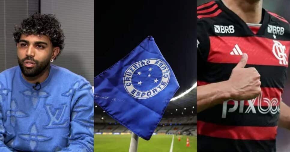 Cruzeiro, Gabigol e Fabrício Bruno no Flamengo (Reprodução - Internet)