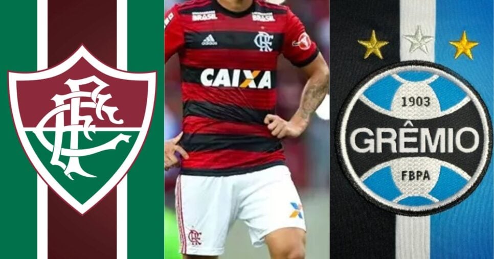 Cuellar, Fluminense e Grêmio (Reprodução - Internet)