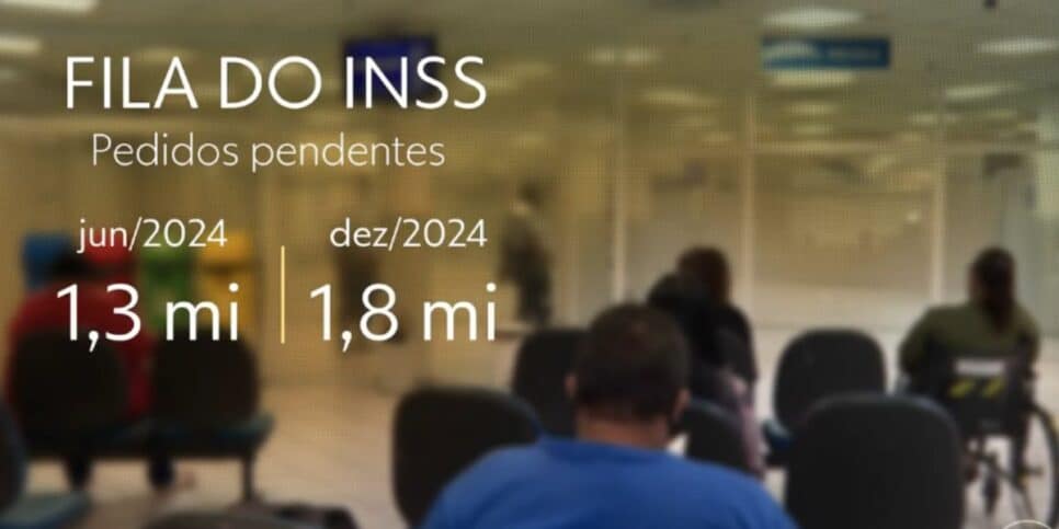 Fila do INSS (Foto: Globo)