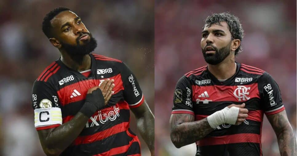 Gerson e Gabigol no Flamengo - Foto Reprodução Internet