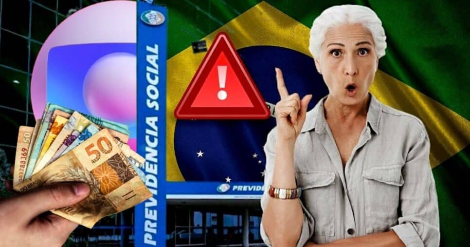 Globo confirma alerta com real sobre suposto bloqueio à lista de beneficiários do INSS (Foto Reprodução/Montagem/Lennita/Tv Foco/Canva/INSS)