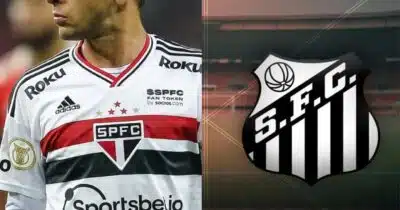 Jogador do São Paulo indo para o Santos - Foto Reprodução Internet