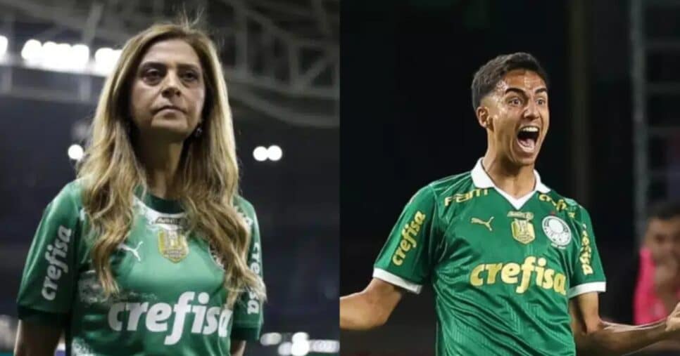 Leila Pereira e Vitor Reis do Palmeiras (Foto: Reprodução/ Internet)