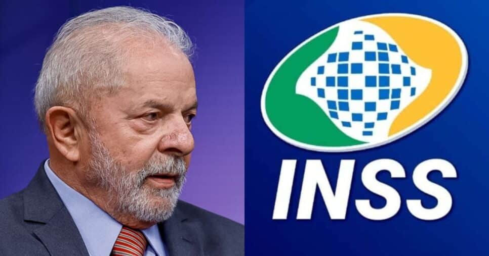 Logo do INSS e Luiz Inácio Lula da Silva (Fotos: Reproduções / Ricardo Stuckert / Internet)