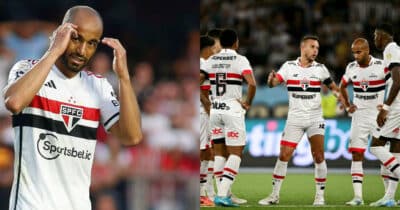 Lucas ((Miguel Schincariol/Getty Images)
)- Jogadores do São Paulo (Foto: Getty Imagens)