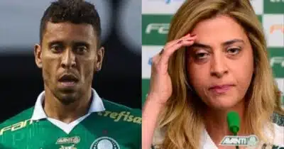 Marcos Rocha e Leila Pereira, presidente do Palmeiras (Foto: Montagem//TV Foco)