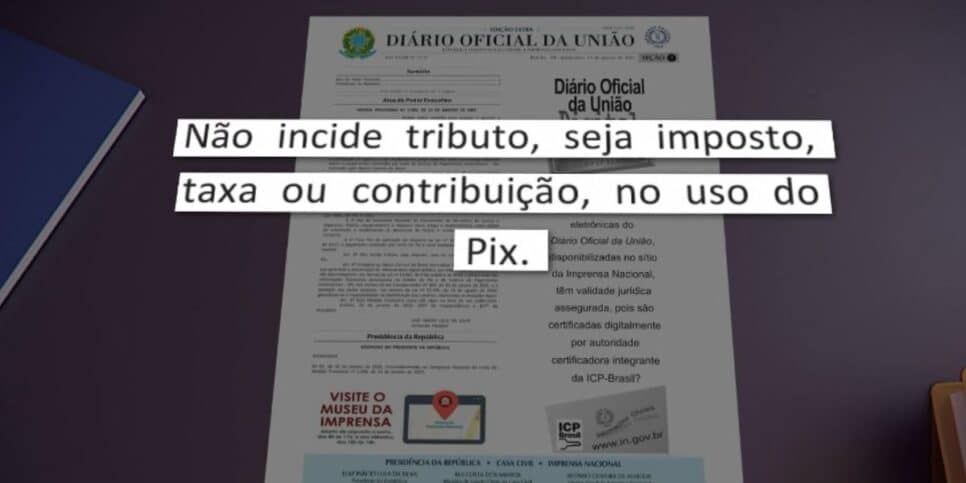 Medida sobre o PIX (Foto: Reprodução / Globo)