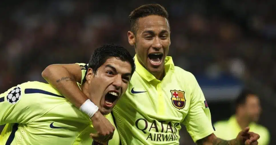 Neymar e Suárez no Barcelona (Reprodução - Internet)