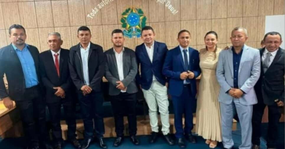 Os vereadores do Município de Goiatins, norte do Estado do Tocantins (Foto: Divulgação)