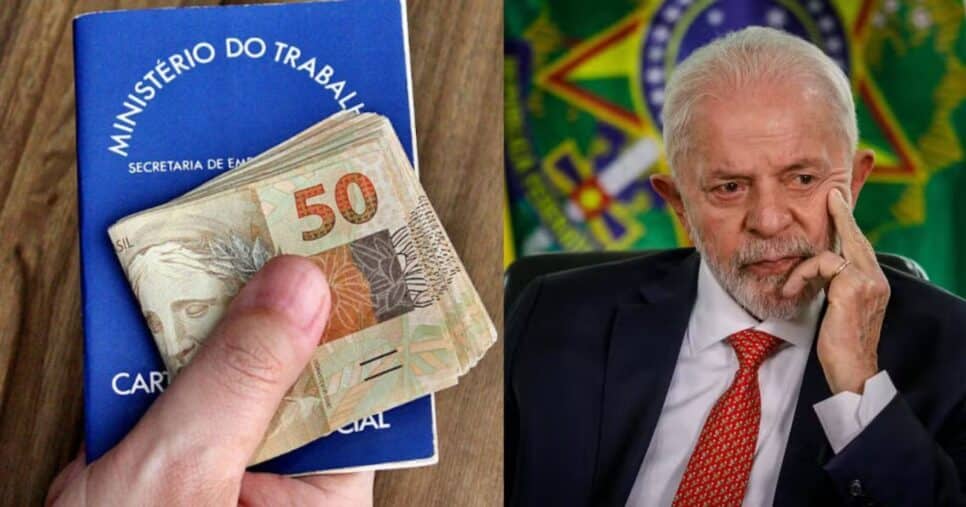 Salário mínimo e Lula - Foto Reprodução Internet