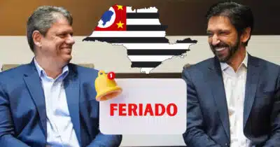 São Paulo - Feriado- Tarcísio e Nunes (Foto: Reprodução)