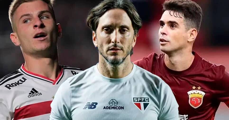 São Paulo - Galoppo (Foto: Rubens Chiri / saopaulofc.net) - Oscar (Foto: Divulgação / Instagram Oscar)- Zubeldía (Foto: Alexandre Schneider/Getty Images)