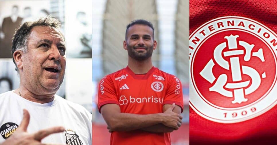 Quentinha do retorno de Thiago Maia no Santos chega no Inter (Reprodução/Montagem TV Foco/Canva/UOL)