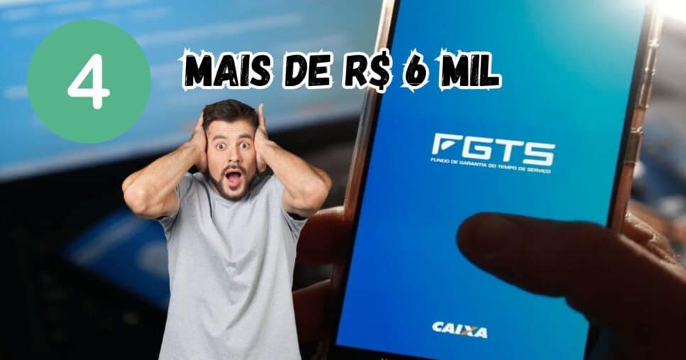Caixa libera saque acima de R$6 mil no FGTS em 4 passos a CLTs (Reprodução/Montagem TV Foco/Canva)