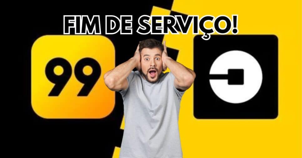 Uber e 99 cravam fim de serviço vital em SP e atinge paulistas (Reprodução/Montagem TV Foco/Canva)