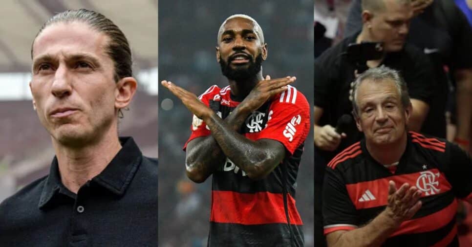 Gerson tem saída armada no Flamengo (Reprodução/Montagem TV Foco/Canva)