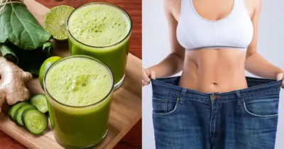 Suco detox com 5 ingredientes derrete gordura e desincha a barriga de mulheres 25+ rapidamente
