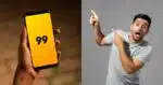 99 emite comunicado com 2 viradas pra aniquilar a Uber em 2025 (Reprodução/Montagem TV Foco/Canva)