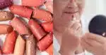 Cores de batom disfarçam rugas e deixam a boca jovem (Reprodução/Montagem TV Foco/Canva)