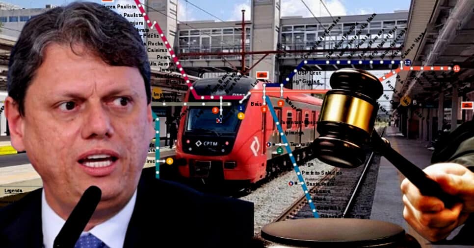Tarcísio de Freitas dá canetada que afeta linhas importantes da CPTM (Foto Reprodução/Montagem/Lennita/Tv Foco/CPTM/Poder 360)