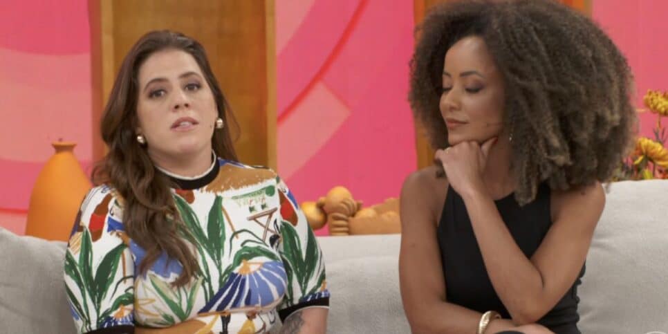 Tati Machado e Valéria Almeida no Encontro (Foto: Reprodução / Globo)