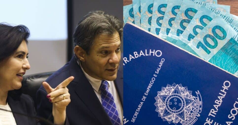 Tebet e Haddad com salário mínimo - Foto Reprodução Internet