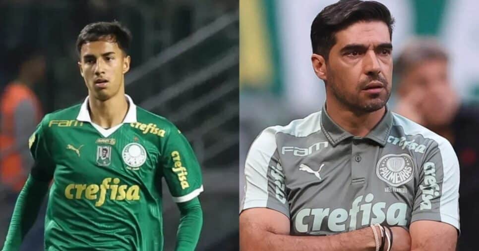 Vitor Reis e Abel Ferreira do Palmeiras (Foto: Reprodução/ Internet)