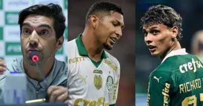 Leila crava 3 viradas no Palmeiras envolvendo Abel, Rony e Ríos - (Montagem / TV FOCO)