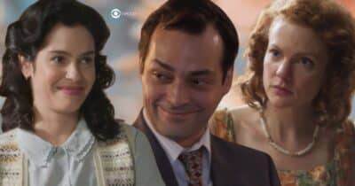 Anita, Alfredo e Teresa em Garota do Momento (Foto: Reprodução / Globo / Montagem TV Foco)