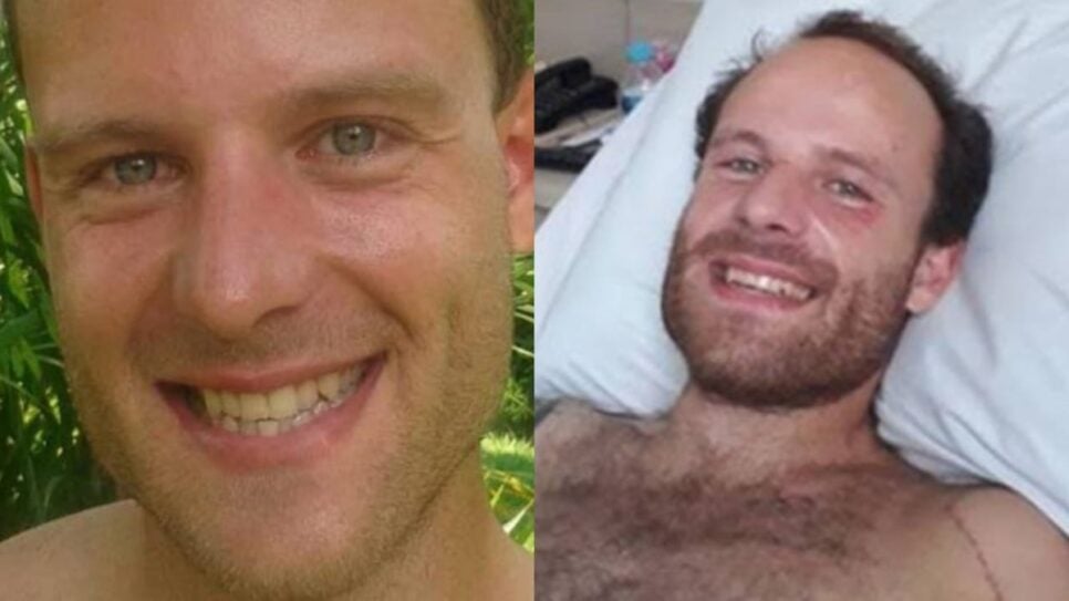 O ator esta calvo, tatuado e irreconhecível (Foto: Reprodução/ Internet/ Montagem)