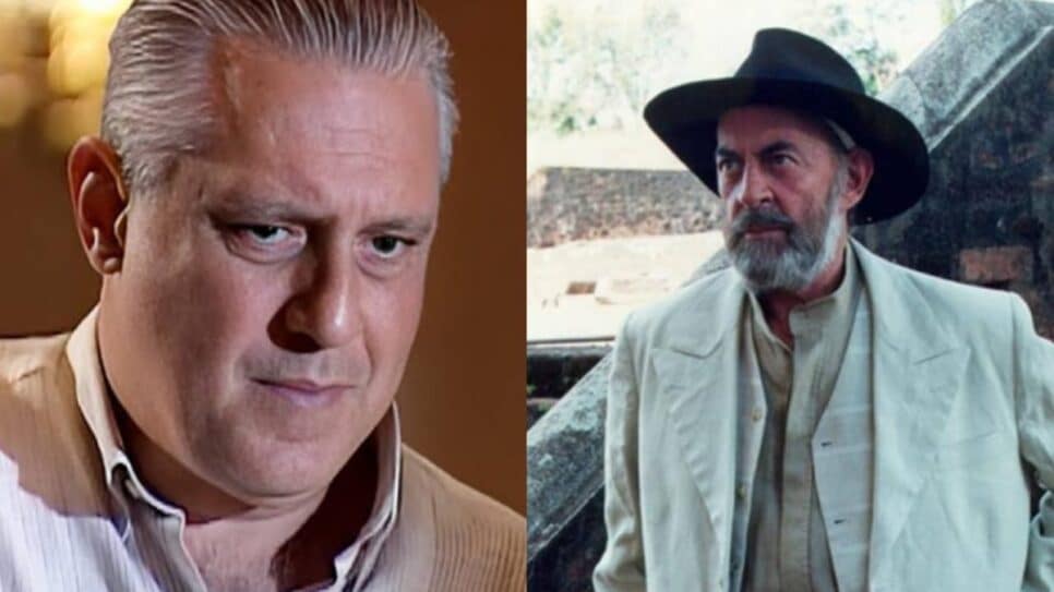 Os atores interpretaram Bruno Mezenga e Geremias Berdinazzi em O Rei do Gado (Fotos: Reprodução/ Globo/ Montagem TV Foco)