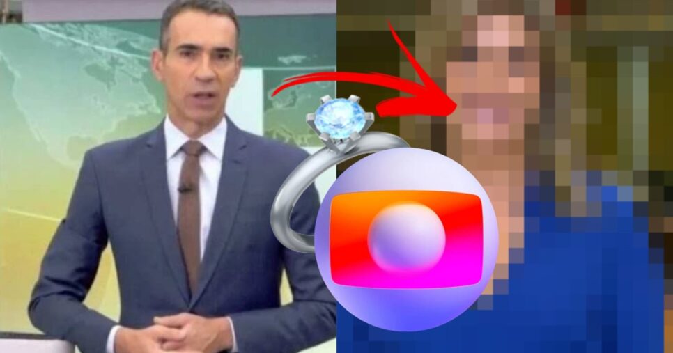 Fotos raras: O casamento discreto vivido por Tralli com jornalista linda da Globo que muitos não fazem ideia (Fotos: Reprodução/ Globo/ Montagem)