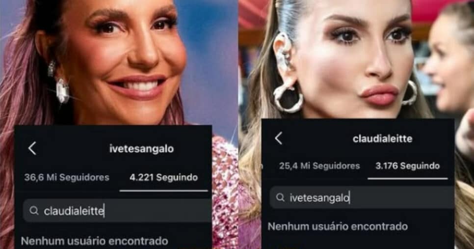 Claudia Leitte e Ivete Sangalo param de seguir nas redes sociais (Foto: Reprodução)