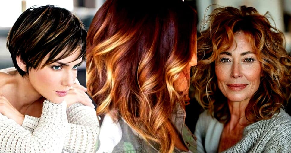5 Tendências de cores rejuvenescem as 45+ em 2025 (Foto Reprodução/Montagem/Lennita/Tv Foco/Canva/Pinterest)
