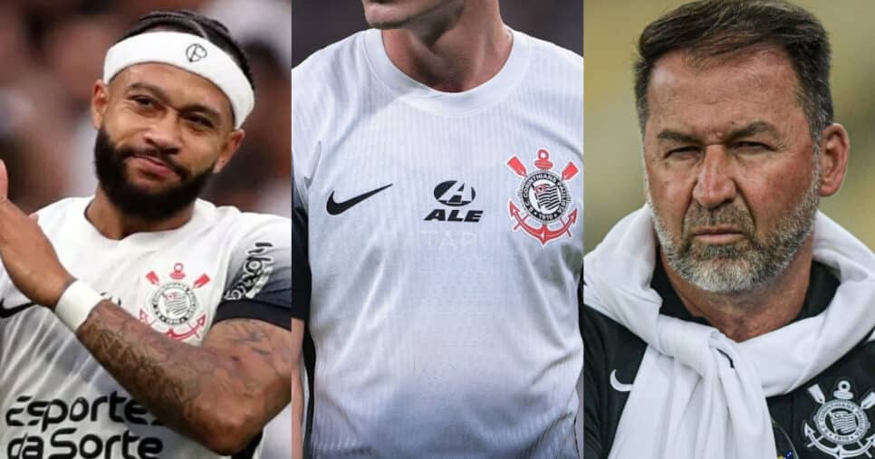 R$370M + Depay: Augusto Melo assina com craque no Corinthians (Foto: Reprodução/Montagem TV Foco)